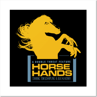 Horse Hands Dark Posters and Art